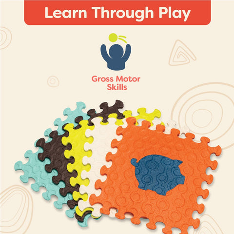 B. Learning Animals Floor Mat 12 Interlocking Foam Tiles