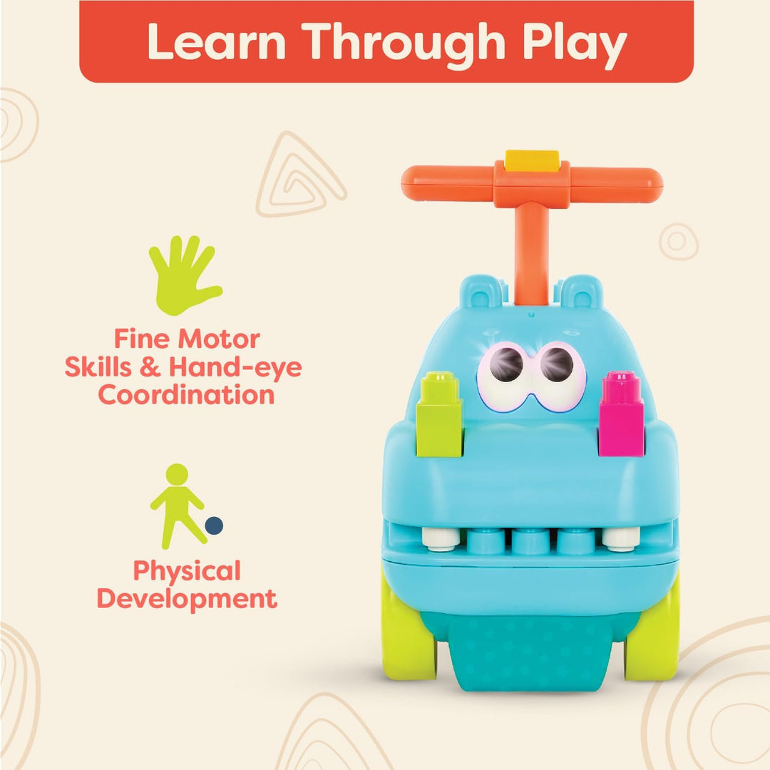 B. Locbloc Hippo Ride-On with Blocks – PlayBox
