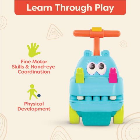 B. Locbloc Hippo Ride-On with Blocks