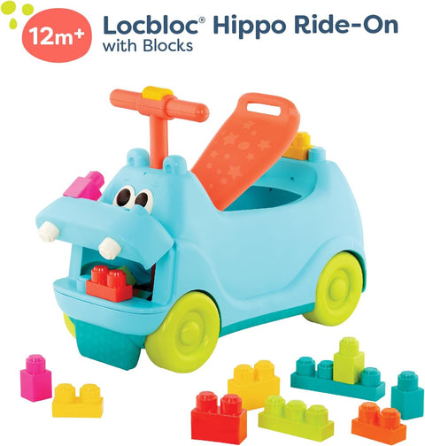 B. Locbloc Hippo Ride-On with Blocks