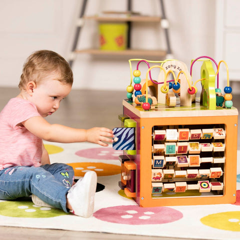 B. Zany Zoo Wooden Activity Cube