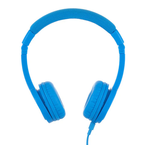 Buddyphones Explore Plus Foldable Headphones With Mic Cool Blue