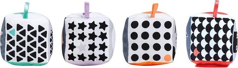 Baby Clementoni, Black & White Soft Activity Blocks