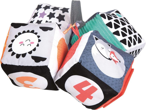 Baby Clementoni, Black & White Soft Activity Blocks