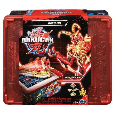 Bakugan Baku-tin with Special Attack Mantid, Customizable, Spinning Action Figure