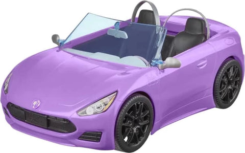 Barbie 2 Seater Convertible Purple Car With Doll