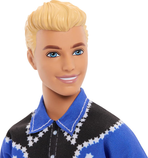 Barbie 65Th Anniversary Fashionistas Ken Doll #226 Blonde Fashion Doll With Western Look
