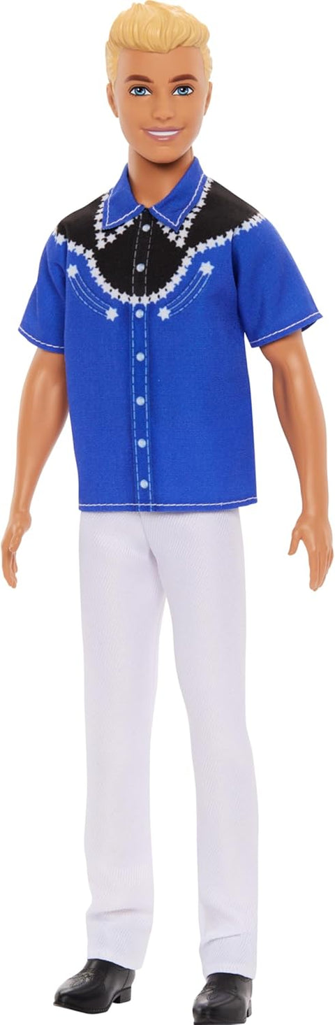 Barbie 65Th Anniversary Fashionistas Ken Doll #226 Blonde Fashion Doll With Western Look