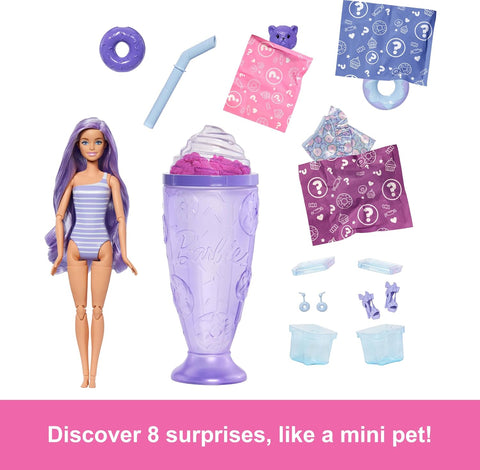 Barbie Pop Reveal Treat Series Doll Donut Dreams & Accessories Set, 8 Surprises Include Pet