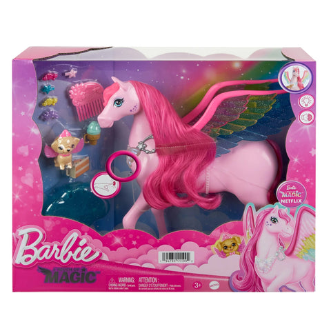 Barbie A Touch Of Magic Pink Pegasus With Puppy, Winged Horse