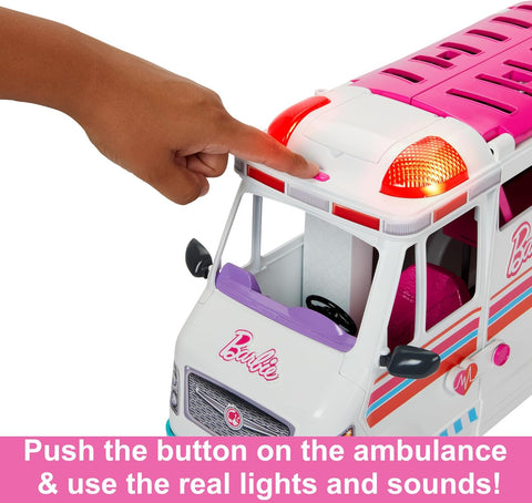 Barbie Care Clinic Transforming Ambulance And Clinic Playset, 20+ Accessories