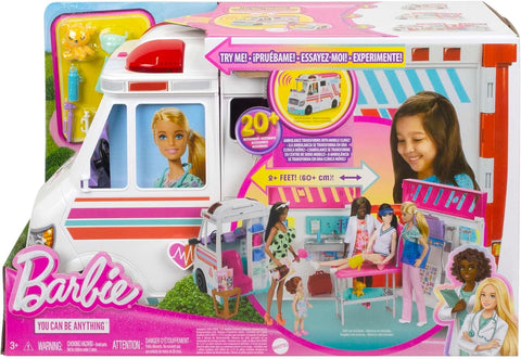 Barbie Care Clinic Transforming Ambulance And Clinic Playset, 20+ Accessories