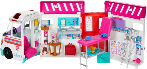 Barbie Care Clinic Transforming Ambulance And Clinic Playset, 20+ Accessories