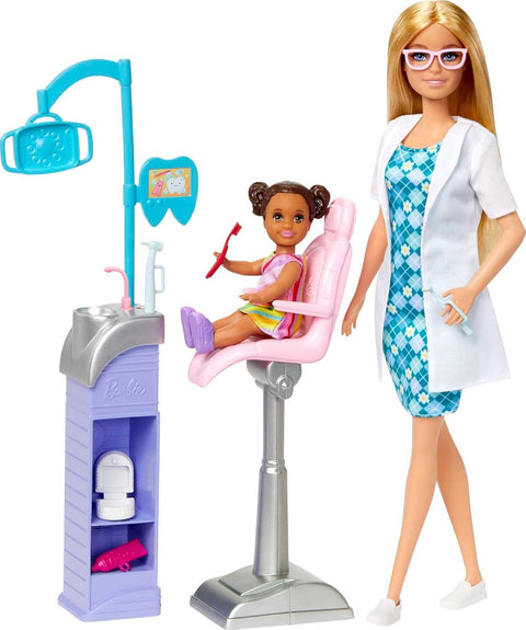 Barbie Careers Dentist Doll And Playset With Accessories, Blonde