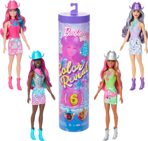 Barbie Color Reveal Disco Star Series Fashion Doll & Accessories With 6 Surprises