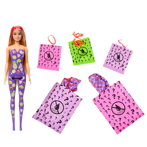 Barbie Color Reveal Doll, Scented & Sweet Fruit Series With 7 Surprises