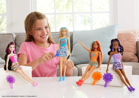 Barbie Color Reveal Rainbow-inspired Series Doll & Accessories With 6 Surprises, Color-Change Bodice