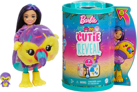 Barbie Cutie Reveal Chelsea Toucan Doll, Jungle Series