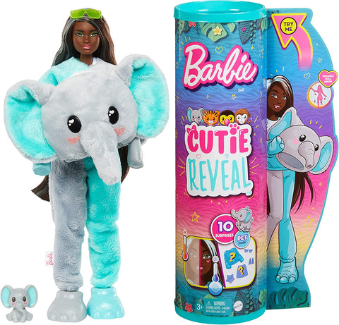 Barbie Cutie Reveal Jungle Friends Series, Elephant