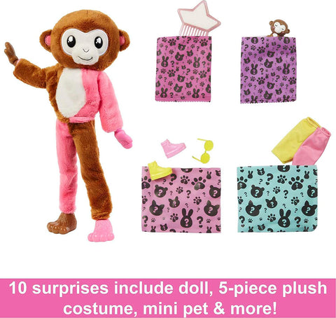 Barbie Cutie Reveal Jungle Friends Series, Monkey