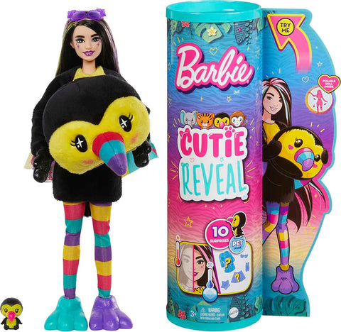 Barbie Cutie Reveal Jungle Friends Series, Toucan