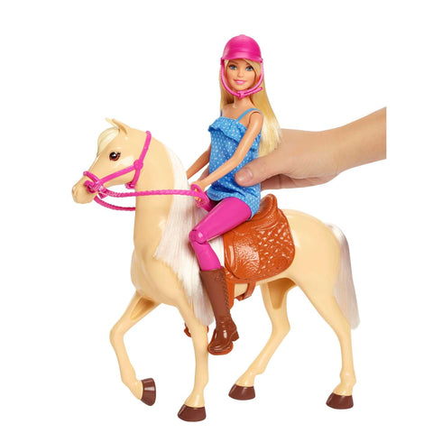 Barbie Doll & Horse Playset, Blonde Hair With Riding Accessories