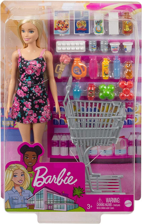 Barbie Doll and Supermarket Set