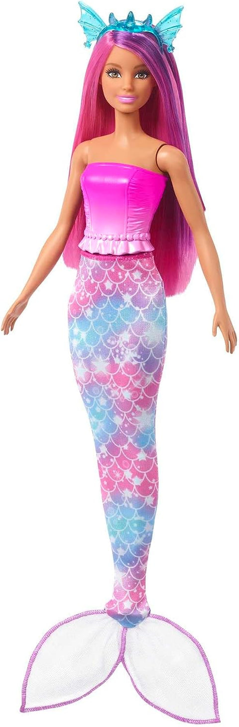 Barbie Doll And Fantasy Pets Dress-Up Doll, Mermaid Tail And Skirt