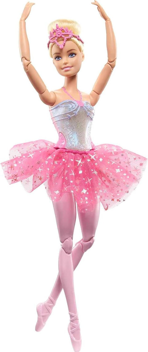 Barbie Dreamtopia Twinkle Lights Ballerina Doll, Blonde With Light-Up Feature Wearing Headband & Tutu