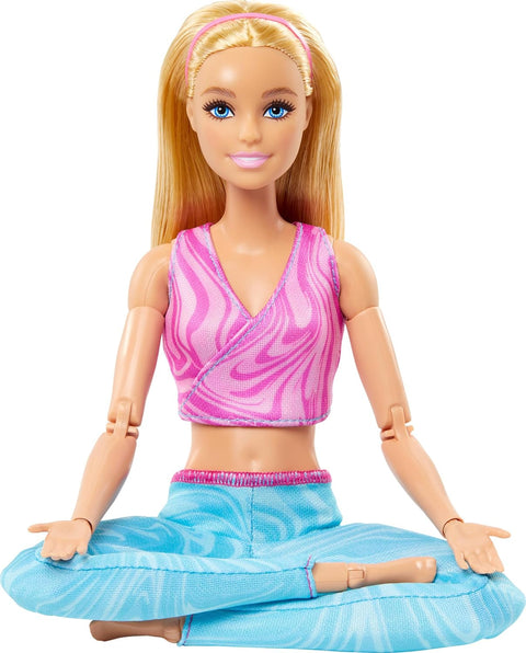 Barbie Made To Move Fashion Doll, Blonde Wearing Removable Sports Top & Pants, 22 Bendable “Joints”