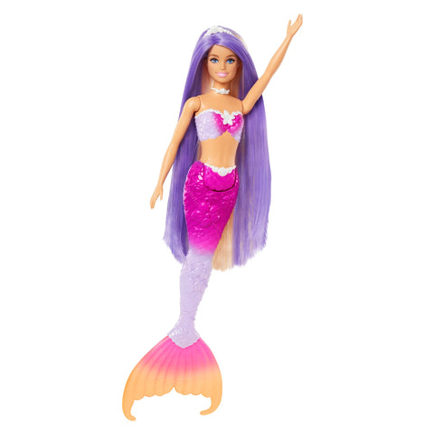 Barbie “Malibu” Mermaid Doll With Color Change Feature, Pet Dolphin And Accessories