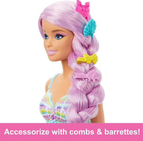 Barbie Mermaid Doll With 7-inch-Long Fantasy Hair & Accessories For Styling Play