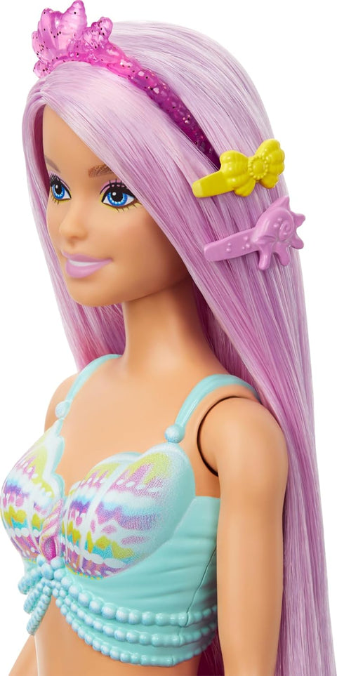 Barbie Mermaid Doll With 7-inch-Long Fantasy Hair & Accessories For Styling Play