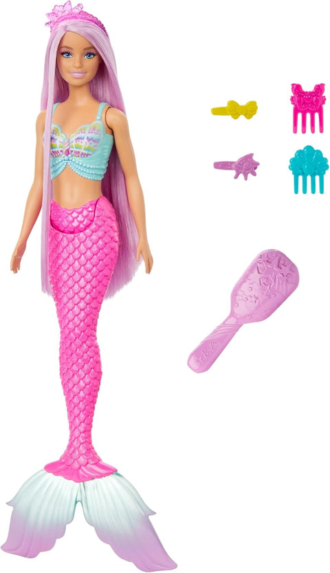 Barbie Mermaid Doll With 7-inch-Long Fantasy Hair & Accessories For Styling Play