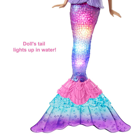 Barbie Dreamtopia Mermaid Doll With Water-Activated Twinkle Light-Up Tail