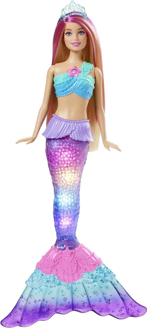 Barbie Dreamtopia Mermaid Doll With Water-Activated Twinkle Light-Up Tail