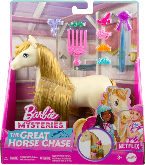 Barbie Mysteries The Great Horse Chase Tornado Pony and Accessories