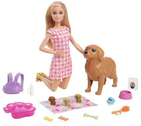 Barbie Newborn Pups Playset