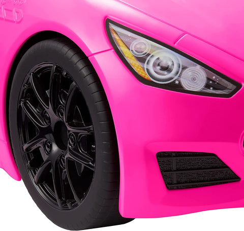 Barbie Pink Convertible Car with Rolling Wheels