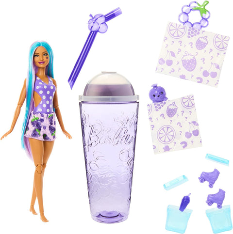 Barbie Pop Reveal Doll Grape Fizz Scent with Purple Hair