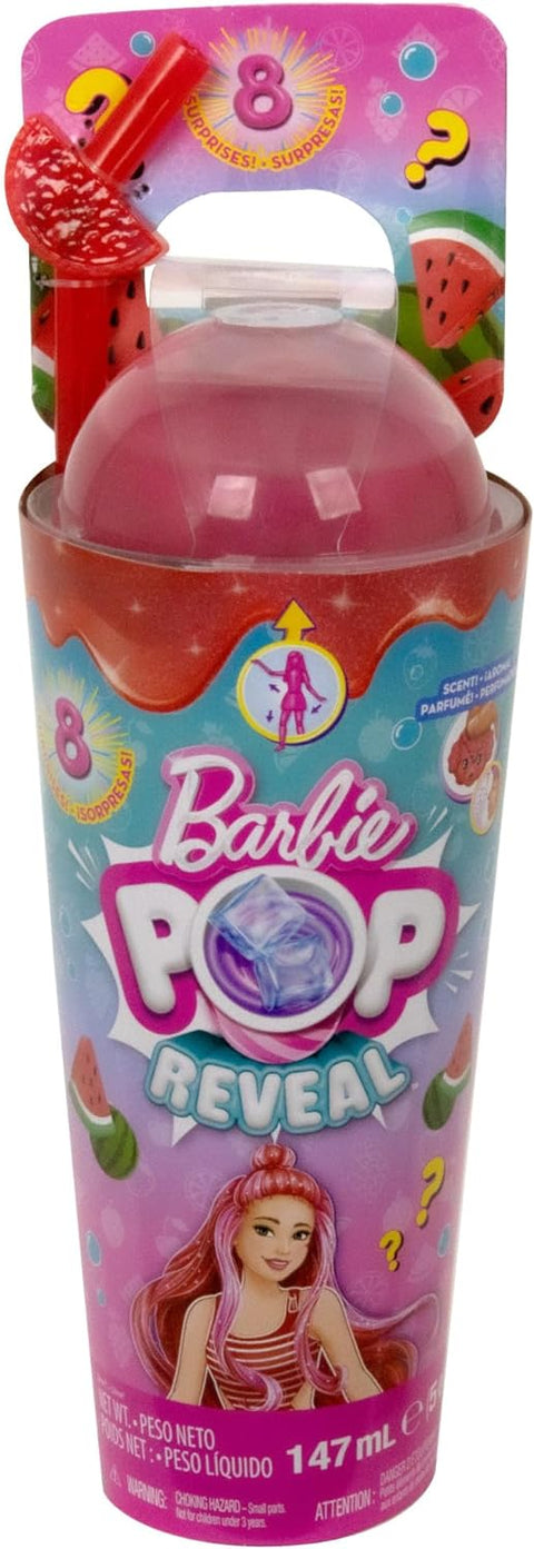 Barbie Pop Reveal Doll Watermelon Crush Scent with Red Hair