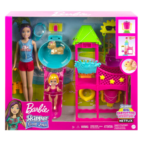 Barbie Skipper And Waterpark Playset First Jobs