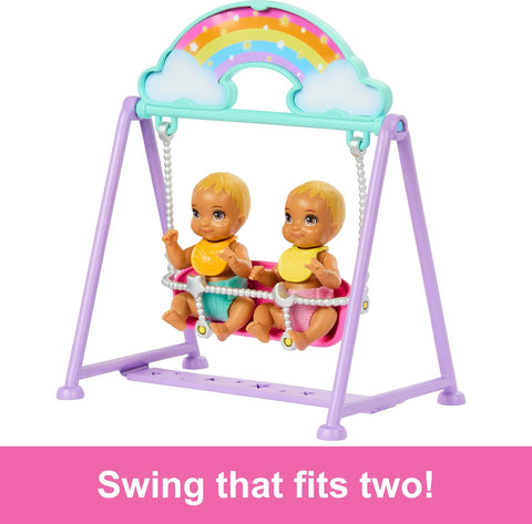 Barbie Skipper Babysitter Doll With Twin Nursery Playset & Accessories