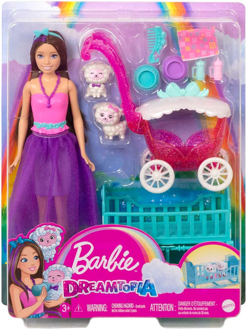 Barbie Skipper Doll And Nurturing Playset With Lambs And Stroller