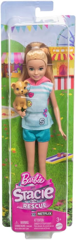 Barbie Stacie Doll With Pet Dog, Barbie And Stacie To The Rescue Movie Toys & Dolls