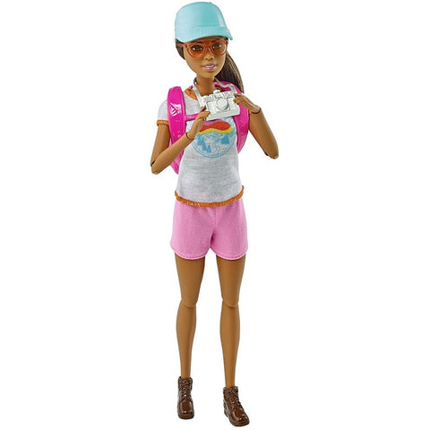 Barbie Wellness Fitness Doll, Hiking Doll Brunette With Puppy