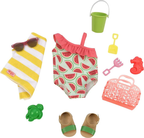 Bathing Suit with Watermelon Print