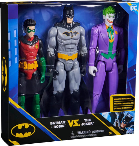 Batman And Robin Vs Joker Figurines, 30cm