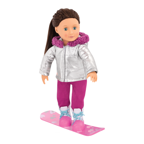 Our Generation Chill on the Hill Deluxe Snowboard Outfit for 18" Dolls