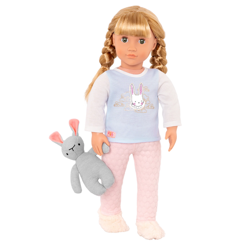 Our Generation Jovie 18" Sleepover Doll with Plush Bunny